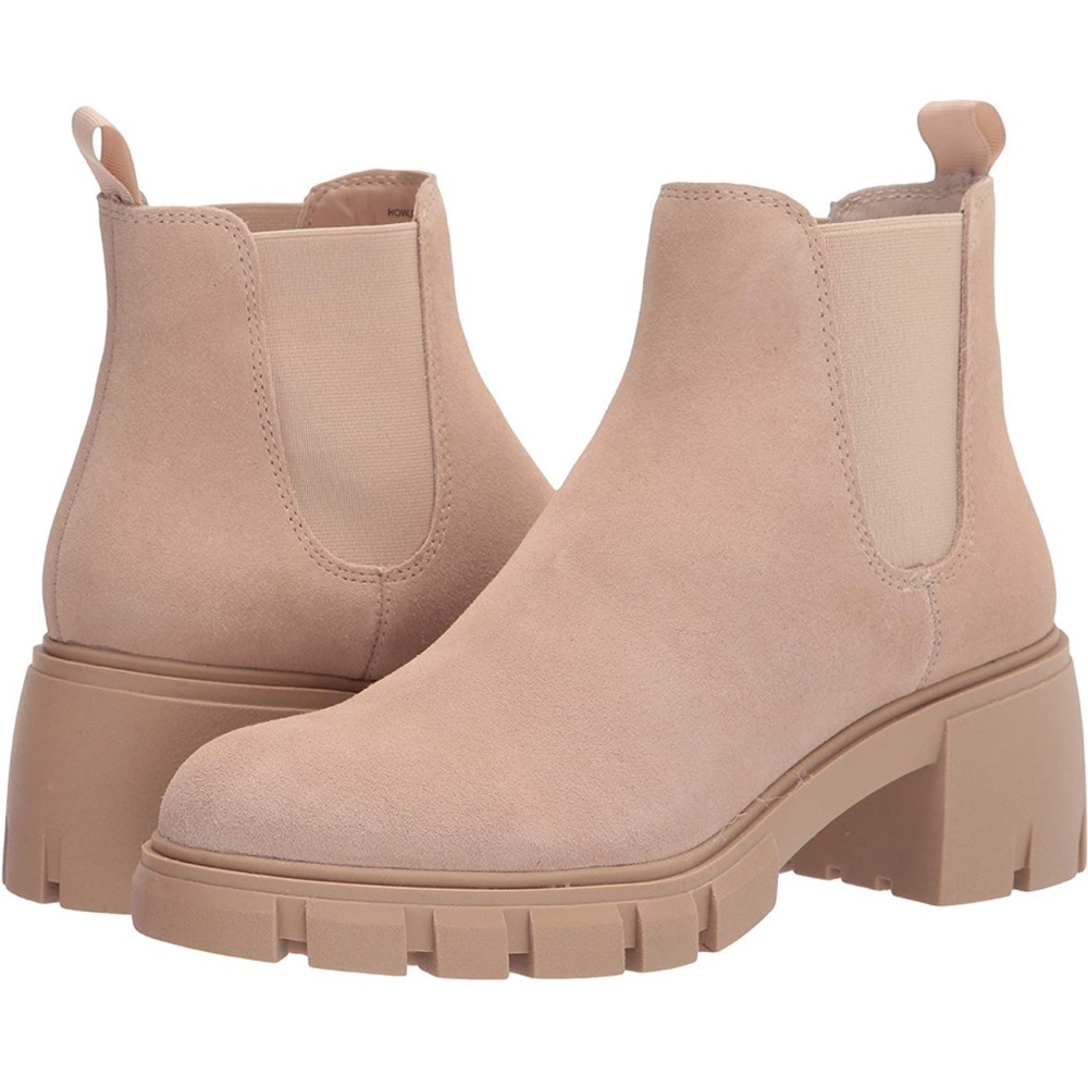 Steve Madden Womens Howler Ankle Boot “sand suede”